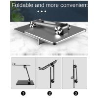 Aluminum Alloy Tablet Stand Suitable for I Pad High Angle Adjustment Tablet Desktop Multifunctional Bookshelf