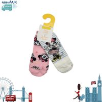 (พร้อมส่ง 6-12M) ถุงเท้ามินนี่เมาส์ A2 แพ็ค 2คู่ Minnie Sock ของแท้UK