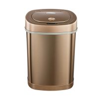 Trash Can Automatic Sensor Dustbin Smart Sensor Electric Waste Bin Home Rubbish Can for Kitchen Garbage,Tyrant Gold