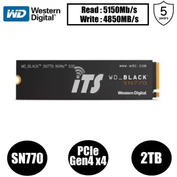 WD Black SN770 NVMe PCIe Gen4x4 M.2 2280 ( 500GB / 1TB / 2TB