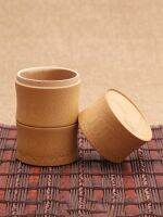 Bamboo tea hall sealed canister natural bamboo box large tube lettering wake-up barrel cup