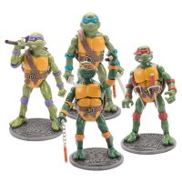 4 Ninja Turtles hand-made base turtle car ornaments TMNT2013 version joint movable doll model toys