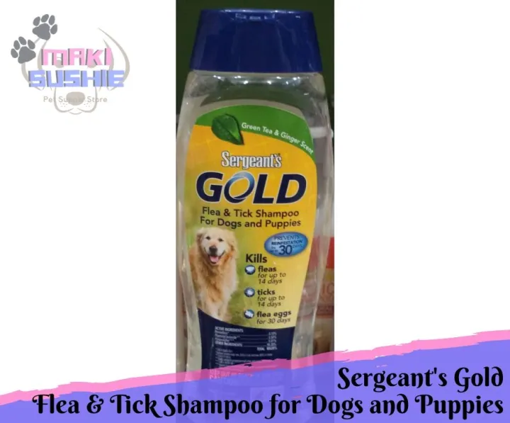 Sergeant's Gold 532ml Flea and Tick Shampoo in Green Tea and Ginger