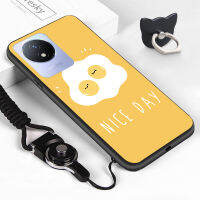 GGK เคสโทรศัพท์ดีไซน์ Y02T สำหรับ Vivo,แหวนใส่นิ้ว Y02A ลายการ์ตูนพืชแคคตัสขนมขบเคี้ยวแท่งหิมะเคสด้านหลังซิลิโคนนิ่มกันกระแทก