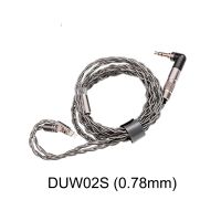 DUNU DUW02S Earphone Cable High-Purity 26 AWG Silver-Plated OCC Copper Litz Headphone Wire for Dunu Titan S/Falcon Pro/DK2001