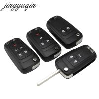 [MEES] Jingyuqin 2/3/4/5ปุ่มพับ Key Shell Blank สำหรับ Chevrolet Lova Sail Aveo Cruze เปลี่ยน Flip Remote Key Case Fob Cover-กุญแจรถ-