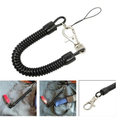 ☍◐ 5pcs/Pack Car Key Ring Spring Rope Telescopic Rope Safety Anti-lost Hanging Buckle Auto Accessories