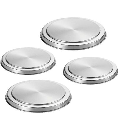 4Pcs Stainless Steel Hob Covers Stove Plate Top Cooker Protector Kit Set Utensils 17/21CM Kitchen Accessories