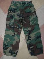 กางเกงมือสอง ARMY M65 TROUSERS WOODLAND CAMOFLAUGE USED SMALL-REGULAR  (27"-31")