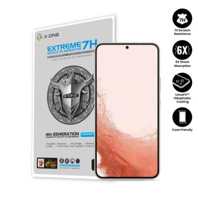 Samsung Galaxy S22 X-One Extreme Shock Eliminator 4th) Clear Screen Protector