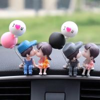 Car Decoration Cartoon Couples Figure Figurines Ornament Interior Dashboard Accessories for Gifts