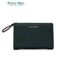 Polo HILL กระเป๋าสตางค์ใบเล็ก มีซิป ทรงกลม สําหรับผู้หญิง PLWM-LW163 (สีเขียว สีชมพู สีเหลือง)