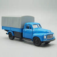 ของเล่นรถบรรทุกจำลองโลหะ1:43 Opel Blitz 1952หลังดึงรถจำลองขนาดเล็ก