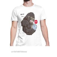 Diamond Hand Ape T-Shirt Men Top Quality 100% Cotton Short Cool Sleeve Wsb Wallstreetbets Stocks Casual Camiseta Loose Shirts