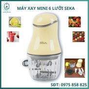 Máy xay ăn dặm cho bé mini đa năng SEKA 6 lưỡi, máy xay sinh tố, xay tỏi ớt