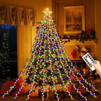 Christmas LED Star String Lights USB/Battery Remote Control Fairy Garland Light for Navidad Room Tree Decoration indoor Outdoor