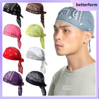 BETTERFORM ปรับได้ ฝ้าย ยางยืด หมวกคีโมมะเร็ง หมวกโจรสลัด หมวกผมร่วง มุสลิมผ้าโพกหัว ผ้าโพกศีรษะผ้าพันคอ