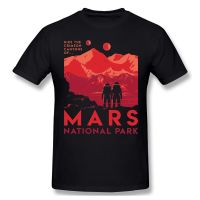 Tshirthike The Crimson Canyons Of Mars National Park Anime Shirt Design Space Travel Occupy Mars 2026 Cotton Men Tshirt