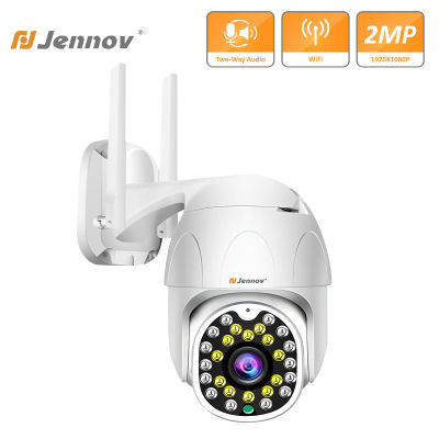 Jennov 1080P 4x Zoom PTZ 2MP Wifi IP Camera Outdoor Two-Way Audio CC Wireless Security Video Surveillance Camera Camhi Pro