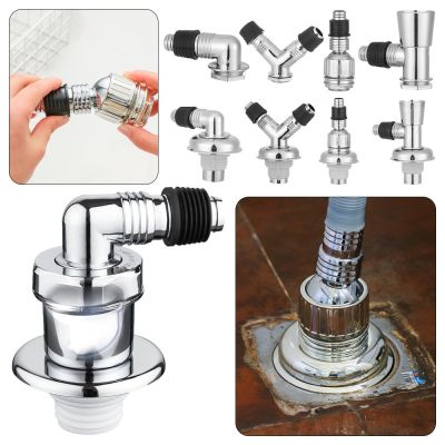 Washing Machine Floor Drain Sewer Interface Floor Drain Drain Connector Deodorant Anti-Overflow Sewer Water Pipe Tee Connector  by Hs2023