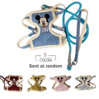 Cute Cartoon Mouse Dog Harness Fashion Dog Vest For Small Medium Dogs Accessories Cat Pet Product Dog Item Yorkshire Ropa Perro Collars