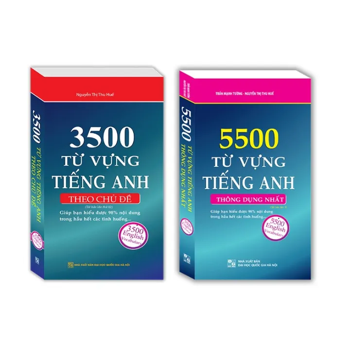 Sách-Combo 2c-3500 từ vựng tiếng Anh theo chủ đề (tái bản 02)+5500 từ vựng tiếng Anh thông dụng (tái bản 03)