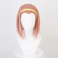 Jojos Bizarre Adventure Sugimoto Reimi Wig Cosplay Short Heat-Resistant Fiber Synthetic Hair +Yellow Headband + Wig Cap