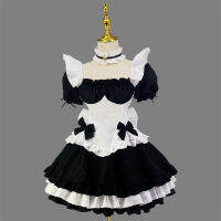 เครื่องแต่งกายเกม cosplay ความอบอุ่นมหัศจรรย์รอบโลก ชุดแม่บ้านช็อคโกแลตขาวดำ lolita กระโปรงเจ้าหญิง