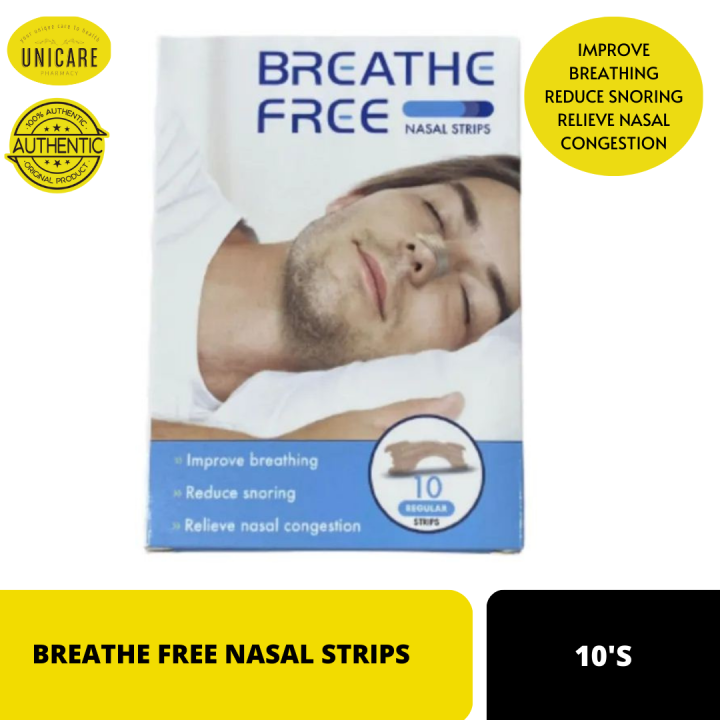 BREATHE FREE NASAL STRIPS 10'S | Lazada