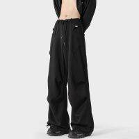 ☁❈⊙ Harlan summer ice silk quick-drying casual trousers boys thin section wide-leg mopping outdoor mountaineering overalls charge pants