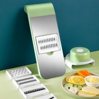 Multifunctional Kitchen Vegetable Cutter Dicing Shredding Artifact Household Hand Guard Stainless Steel Potato Slicer Grater