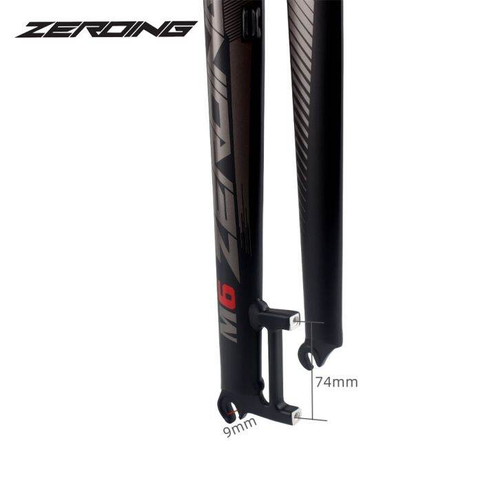 zeroing-mtb-m6ส้อมอะลูมินัมอัลลอยตะเกียบหน้ารถจักรยาน26-27-5-29-ท่อตรงโช๊คจักรยานแข็งฟอร์กจักรยานน้ำหนักเบา