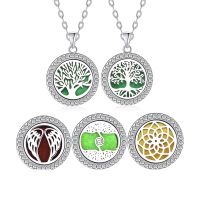 Womens Classic Aromatherapy Locket Pendant Diffuser Necklace Jewelry