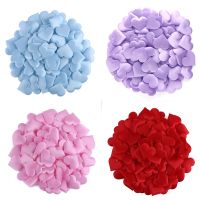 100pcs/lot Love Heart Shaped Sponge Petal For Wedding Decorative Handmade DIY Petals Birthday Table Wedding Party Supplies Adhesives Tape