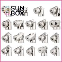 SUN BOX ของใหม่ ข้อต่อสากล รถโมเดล DIY โลหะ2mm/2.3mm/3mm/3.175mm/4mm/5mm/6mm/8mm ขั้วต่อมอเตอร์ เพลาข้อต่อ gimbal รถ Cardan ร่วม ชิ้นส่วนเรือบังคับวิทยุ