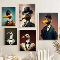 Prince Duck Royal Animal Luxury Picture Prints Canvas Painting Poster Wall Art Living Room Decor Modern Home Mural No Framed