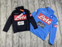 ●﹍△ Unpopular Football K Kee Italian Naples Team Half Zipper Sports Leisure Training Jacket Sweater Parent-child Dress