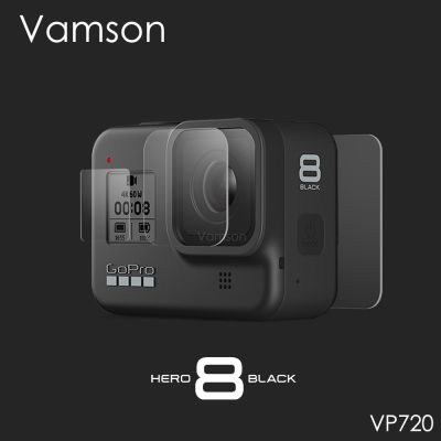 for Gopro Hero 8 Black Tempered Glass Screen Protector Action Camera Lens Screen Film 9Pcs for Go pro 8 Camera VP720