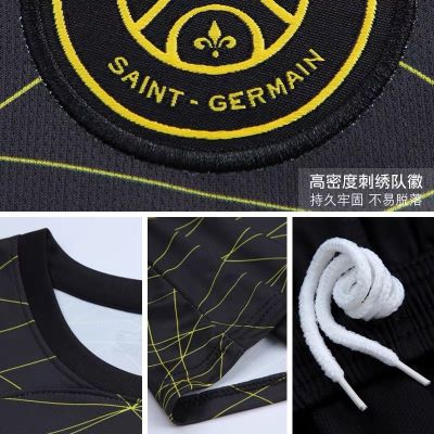 □☢⊕  22 and 23 new Paris saint germain messi soccer uniform third away 30 adult children suit