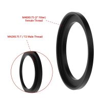 ZZOOI Conversion Ring M48X0.75 (2" Filter) Female to M42X0.75 T / T2 Male Thread Telescope Adapter Converter