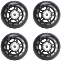 4 Pack Inline Skate Wheels IndoorOutdoor Roller Blades Replacement Wheel with Bearings 70mm