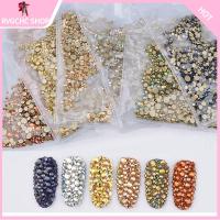 RVGCHC SHOP 1440pcs ร้อน ความงามของผู้หญิง Charms Fashion DIY เล็บหิน AB คริสตัล เล็บ Rhinestones Art อุปกรณ์ตกแต่งเล็บ ตกแต่งเพชร 3 มิติ