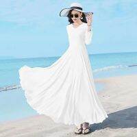 COD DSFDGESERRRRR Long Sleeve Chiffon dresses womens beach plus size dresses