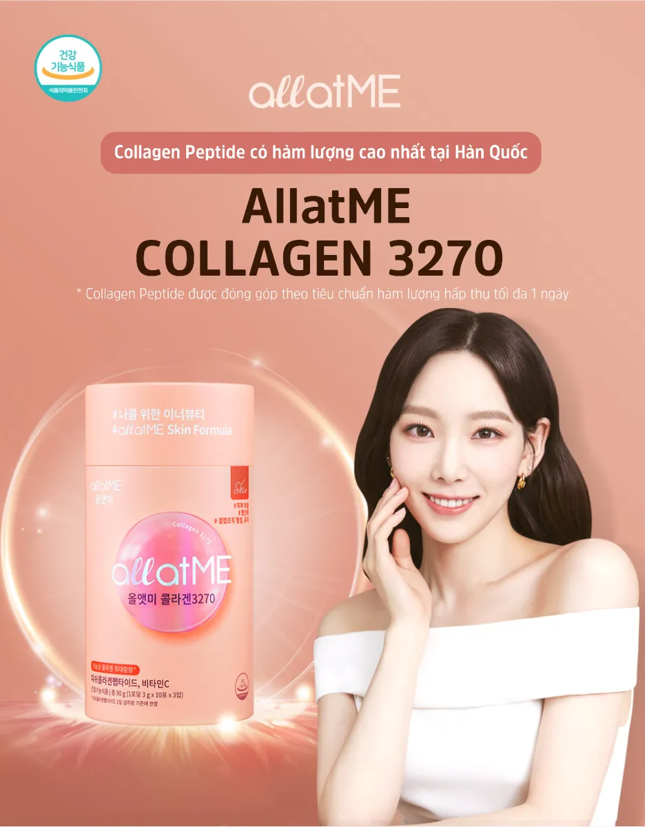 10 Gói Bột Uống Collagen Hàn Quốc ALLATME Hỗ Trợ Trẻ Hóa Làn Da Giúp Da  Luôn Khỏe Mạnh | Lazada.vn