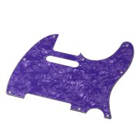 WK-Eight-hole Electric Guitar Guard Plate Pickup Purple Pearl 4Ply With Screws Standard Tele