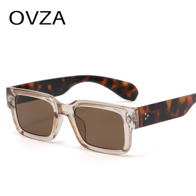 OVZA 2023แว่นตากันแดดสี่เหลี่ยมผืนผ้าไล่ระดับสีสำหรับผู้ชาย S1226ใหม่สำหรับดีไซเนอร์คลาสสิคแว่นตากันแดดผู้หญิงโบราณ