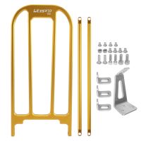 Litepro Bicycle Rear Rack Aluminium Alloy Bike Rear Rack for Brompton Bike Standard Rack Gold