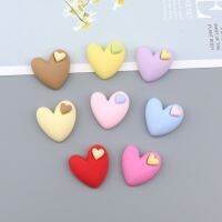 Cute heart resin flat back Embellishments scrapbook Kawai DIY decorative accessories 10pcs Q53