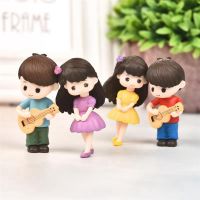 LIAND Fairy Garden Bonsai Craft Mini Cute Creative Miniature Resin Dolls Couple Figurines Boy Girl Ornaments