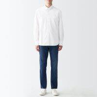 MUJI MUJI MUJI mens cotton washed Oxford button-down shirt